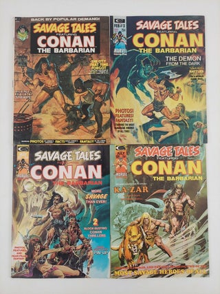 1355140 Savage Tales featuring Conan the Barbarian No. 2-5. Roy Thomas, Barry Windsor-Smith