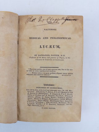 THE BALTIMORE MEDICAL AND PHILOSOPHICAL LYCAEUM