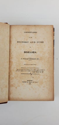 COMMENTARIES ON THE HISTORY AND CURE OF DISEASES