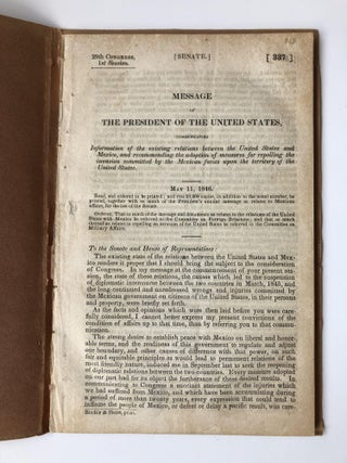 1355528 MESSAGE OF THE PRESIDENT, COMMUNICATING INFORMATION OF THE EXISTING RELATIONS BETWEEN THE...