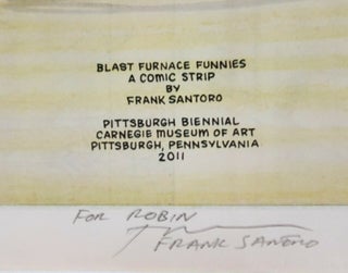 2 Frank Santoro Newsprint Comic Strips [Signed]