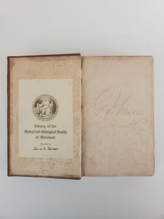 A CRITICAL AND EXPERIMENTAL ESSAY ON THE CIRCULATION OF THE BLOOD; ESPECIALLY AS OBSERVED IN THE MINUTE AND CAPILLARY VESSELS OF THE BATRACHIA AND OF FISHES [BOUND WITH] RESEARCHES PRINCIPALLY RELATIVE TO THE MORBID AND CURATIVE EFFECTS OF LOSS OF BLOOD