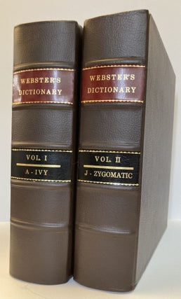1355687 AN AMERICAN DICTIONARY OF THE ENGLISH LANGUAGE [TWO VOLUMES]. Noah Webster