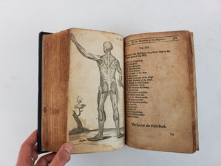 THE ANATOMY OF HUMANE BODIES EPITOMIZED WHEREIN ALL THE PARTS OF MAN'S BODY, WITH THEIR ACTIONS AND USES, ARE SUCCINCTLY DESCRIBED, ACCORDING TO THE NEWEST DOCTRINE OF THE MOST ACCURATE AND LEARNED MODERN ANATOMISTS