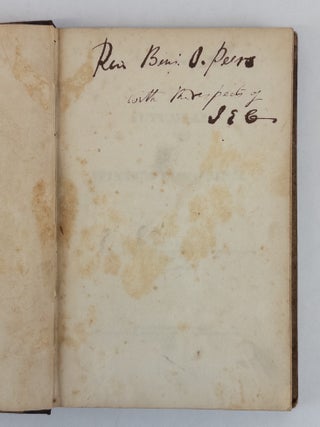 ESSAYS ON THE AUTUMNAL AND WINTER EPIDEMICS [Bound with] REMARKS ON THE CHOLERA IN LEXINGTON, IN JUNE AND JULY, 1833 [Bound with] AN INTRODUCTORY LECTURE, DELIVERED TO THE MEDICA CLASS OF TRANSYLVANIA UNIVERSITY [Bound with] REMARKS ON SOME OF THE DISEASES INCIDENT TO A STATE OF PREGNANCY [Signed]