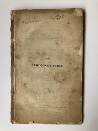 1355774 THE NEW CONSTITUTION: REMARKS BY PHILIP PUSEY, ESQ., M.P. Philip Pusey