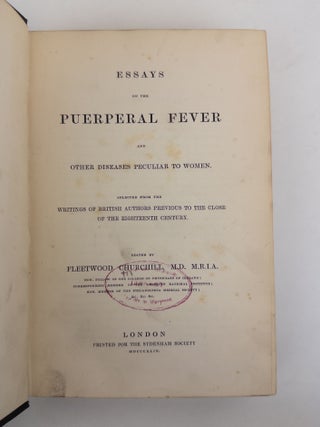 ESSAYS ON THE PUERPERAL FEVER AND OTHER DISEASES PECULIAR TO WOMEN [With Signed CDV]