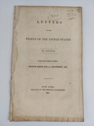 1356250 LETTERS TO THE PEOPLE OF THE UNITED STATES BY CONCIVIS