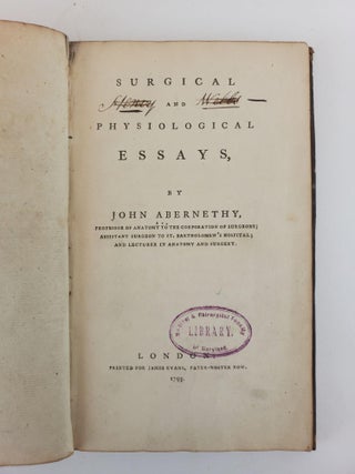 SURGICAL AND PHYSIOLOGICAL ESSAYS