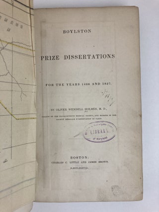 BOYLSTON PRIZE DISSERTATIONS FOR THE YEARS 1836 AND 1837