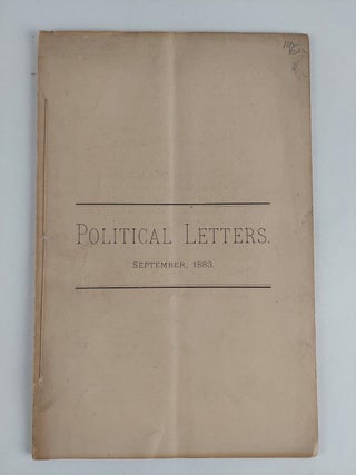 2 PAMPHLETS RELATED TO GOV. D. H. CHAMBERLAIN OF SOUTH CAROLINA