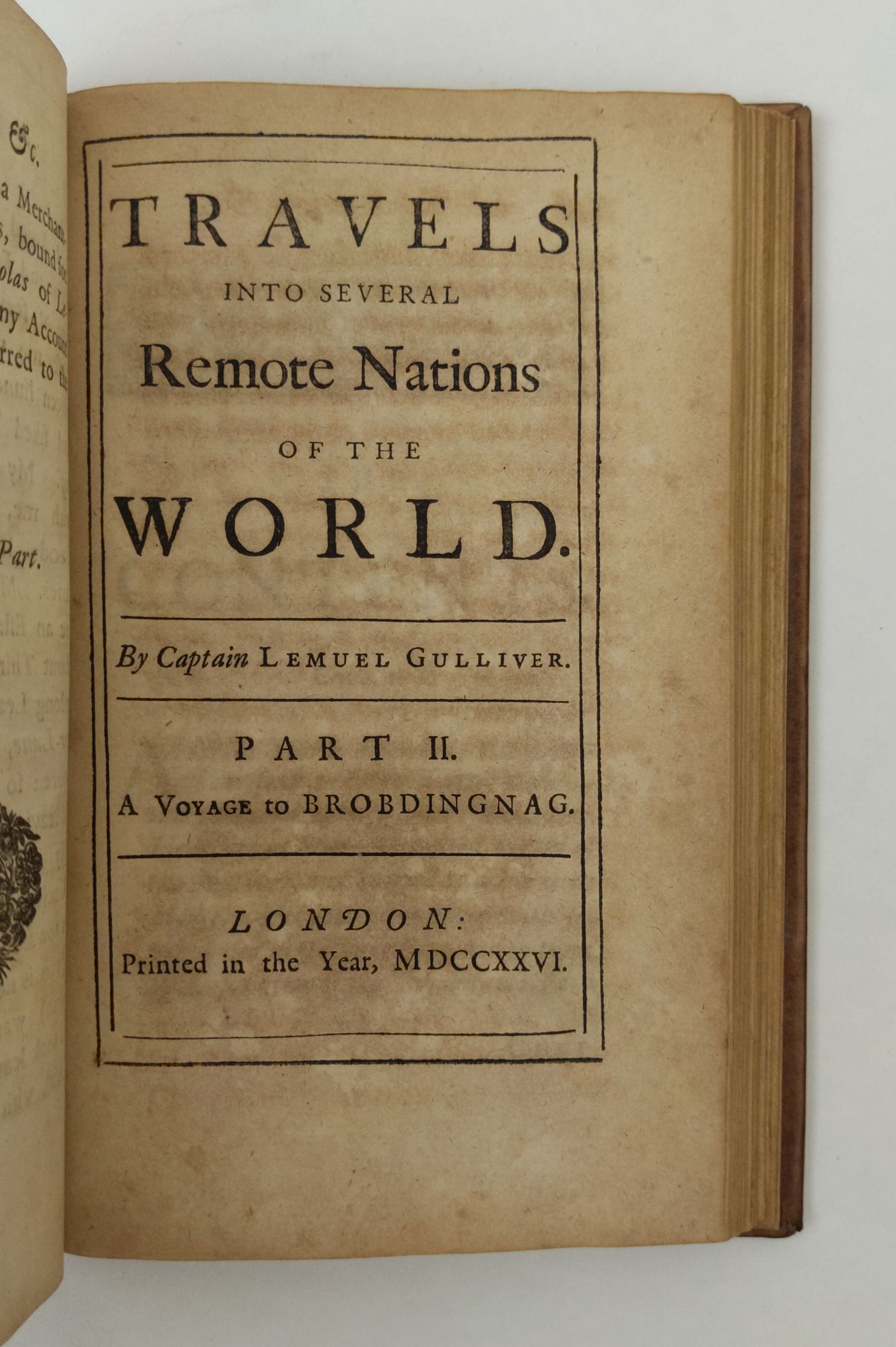 TRAVELS INTO SEVERAL REMOTE NATIONS OF THE WORLD GULLIVER'S