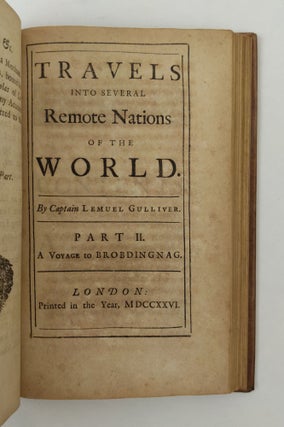 TRAVELS INTO SEVERAL REMOTE NATIONS OF THE WORLD [GULLIVER'S TRAVELS] [Two volumes]
