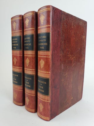 1357312 OEUVRES COMPLETES D'AMBROISE PARE REVUES ET COLLATIONNEES SUR TOUTES LES EDITIONS,...