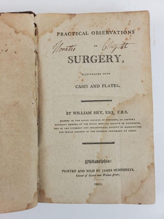PRACTICAL OBSERVATIONS IN SURGERY