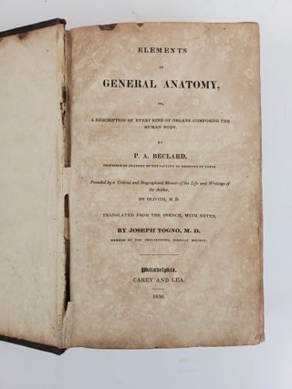 ELEMENTS OF GENERAL ANATOMY