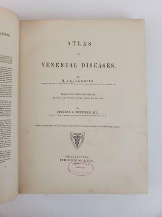 ATLAS OF VENEREAL DISEASES. WITH ONE HUNDRED AND FORTY-FIVE BEAUTIFULLY COLORED FIGURES, ON TWENTY-SIX PLATES