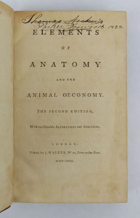ELEMENTS OF ANATOMY AND THE ANIMAL OECONOMY