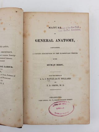 A MANUAL OF GENERAL ANATOMY, CONTAINING A CONCISE DESCRIPTION OF THE ELEMENTARY TISSUES OF THE HUMAN BODY.