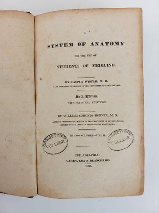 A SYSTEM OF ANATOMY FOR THE USE OF STUDENTS OF MEDICINE. IN TWO VOLUMES.
