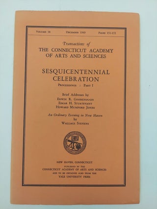 1357982 Transactions of The Connecticut Academy of Arts and Sciences, December 1949, Pages...
