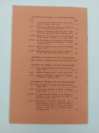 Transactions of The Connecticut Academy of Arts and Sciences, December 1949, Pages 151-172: Sesquicentennial Celebration Proceedings: Part 1