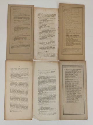 6 PAMPHLETS FROM THE LOYAL PUBLICATION SOCIETY