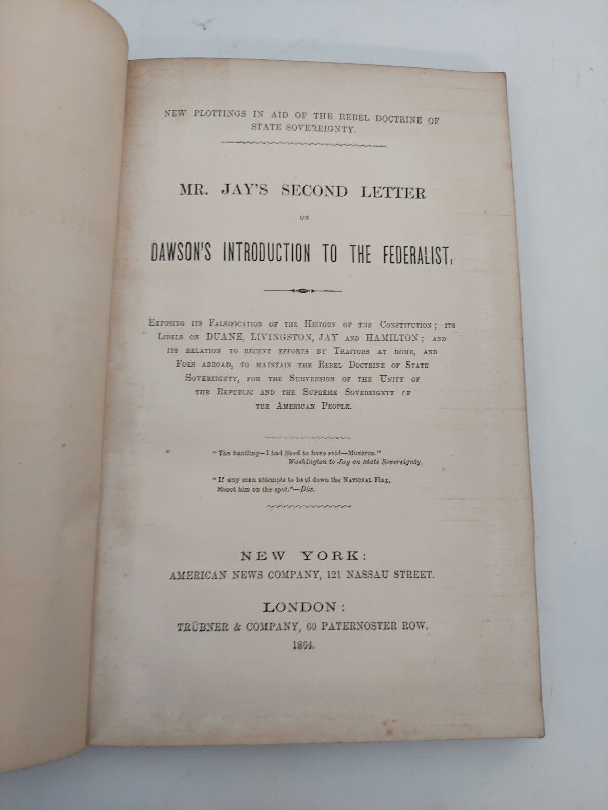 New Plottings in Aid of the Rebel Doctrine of State Sovereignty. Mr ...