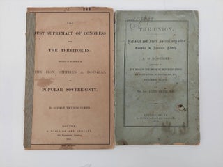 1358254 TWO PRE CIVIL WAR PAMPHLETS ON POPULAR SOVEREIGNTY