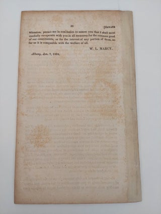 No. 1. In Senate, January 7, 1834. Message from the Governor