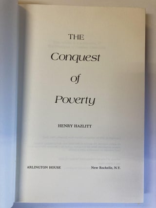 THE CONQUEST OF POVERTY [SIGNED]