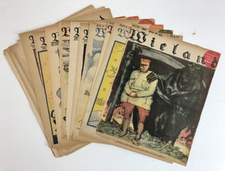 1358387 ORIGINAL "WIELAND" COVER PLATE LITHOGRAPHS c.1915 F.SCHILLING B.BAUL E.ORLIK. F....