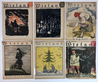 ORIGINAL "WIELAND" COVER PLATE LITHOGRAPHS c.1915 F.SCHILLING B.BAUL E.ORLIK