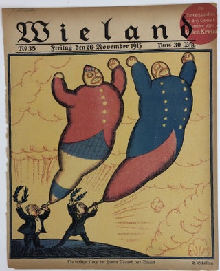 ORIGINAL "WIELAND" COVER PLATE LITHOGRAPHS c.1915 F.SCHILLING B.BAUL E.ORLIK