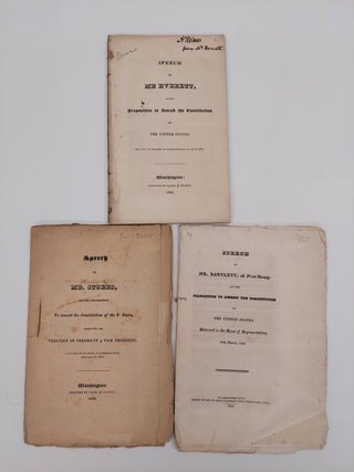 1358397 3 1826 DOCUMENTS ON PROPOSED AMENDMENT TO THE CONSTITUTION [SIGNED]. Edward Everett