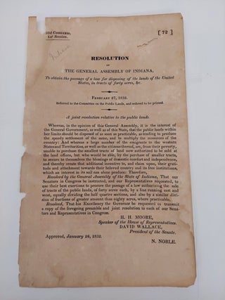 7 1800S DOCUMENTS FROM THE COMMITTEE ON PUBLIC LANDS