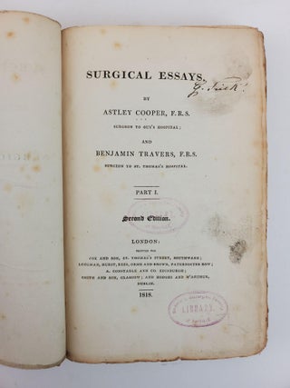 SURGICAL ESSAYS (VOLUME ONE ONLY)