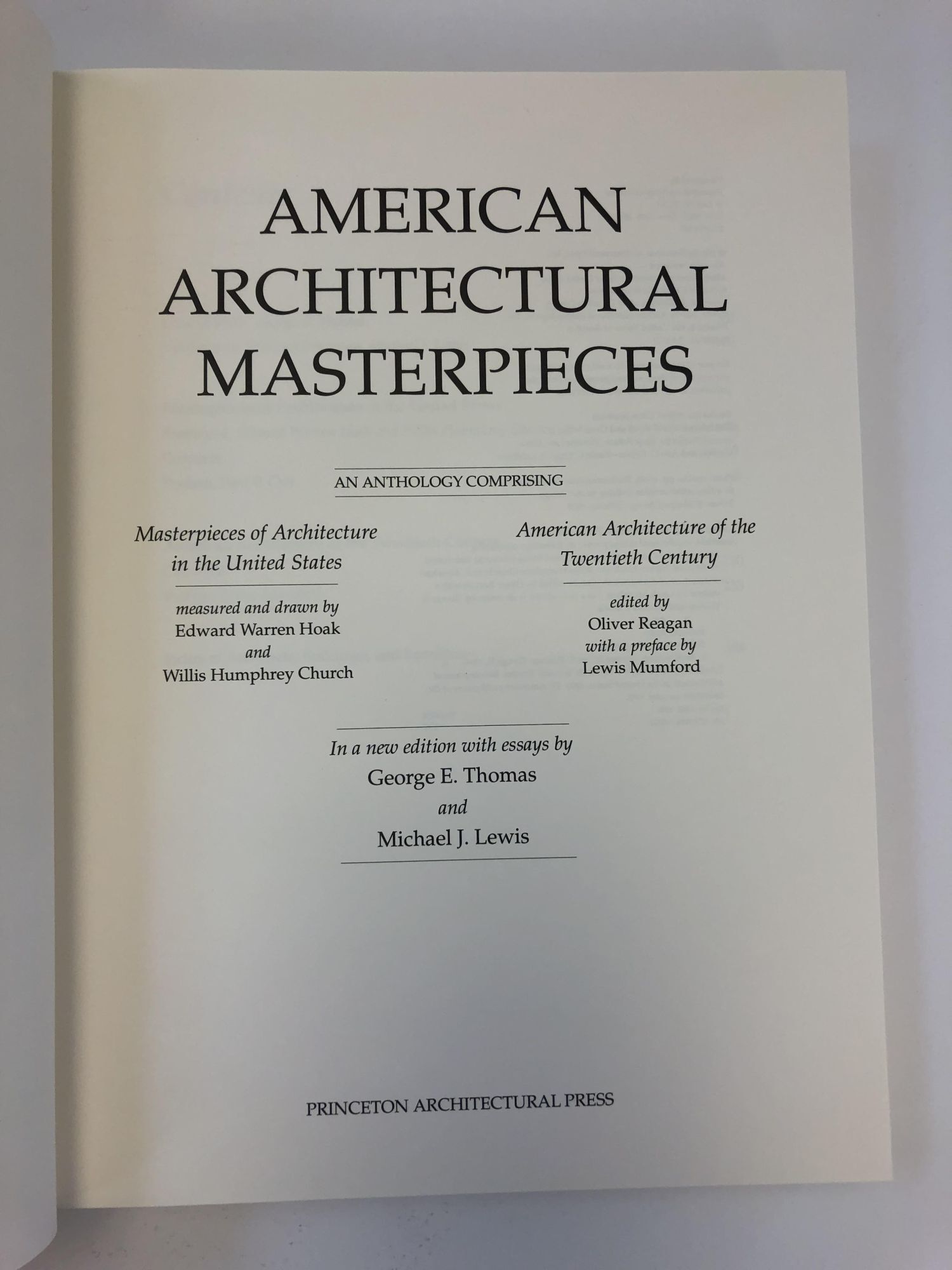 【激レア】American Architectural Masterpieces AMERICAN ARCHITECTURAL MASTERPIECES | Edward Warren Hoak, Willis