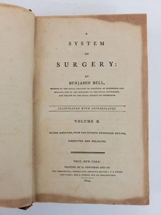 A SYSTEM OF SURGERY. ILLUSTRATED WITH COPPERPLATES. (VOLUMES TWO AND FOUR ONLY)