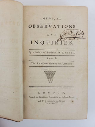 MEDICAL OBSERVATIONS AND INQUIRIES [VOLUME ONE ONLY]