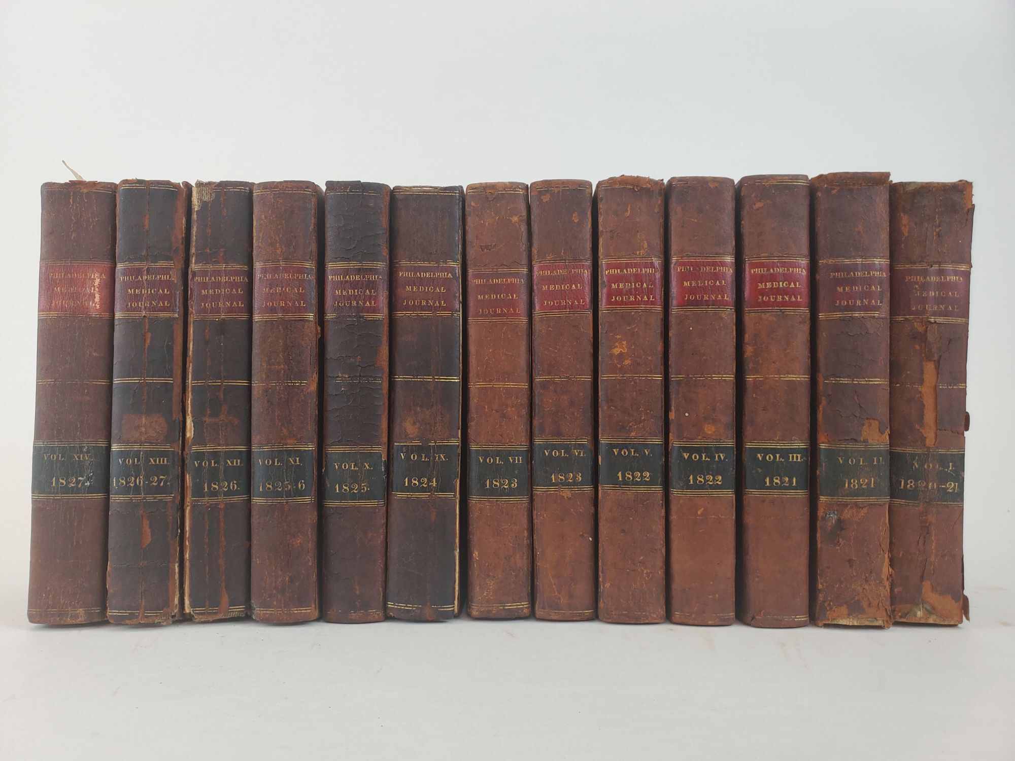 1359395 THE PHILADELPHIA JOURNAL OF THE MEDICAL AND PHYSICAL SCIENCES [VOLUMES I-VII, IX, X-XIV (NEW SERIES I-V)]. N. Chapman, W. P. Dewees, John D. Godman.