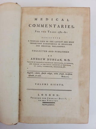 MEDICAL AND PHILOSOPHICAL COMMENTARIES