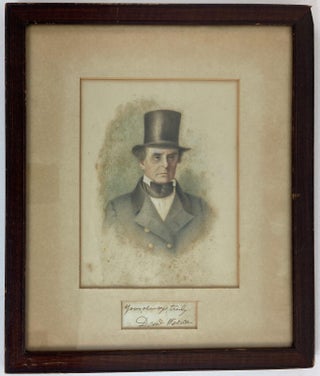 1359636 Daniel Webster Cut Signature and Portrait