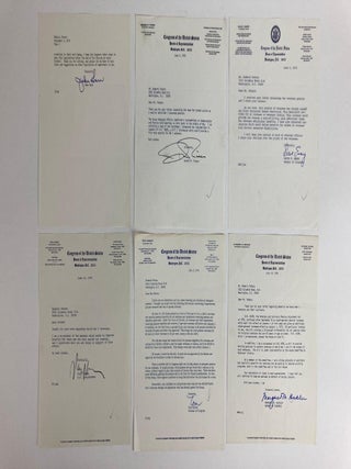 18 Signed Letters from US Senators and Congressmen
