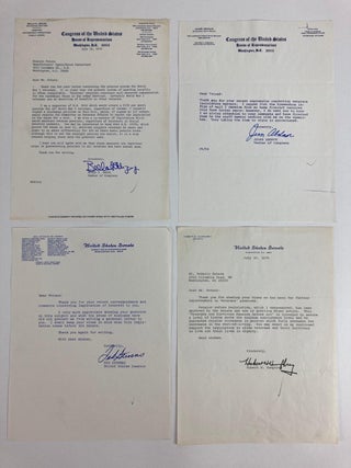 18 Signed Letters from US Senators and Congressmen