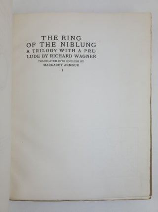 THE RING OF THE NIBLUNG: A TRILOGY WITH A PRELUDE [Two Volumes] [Signed]