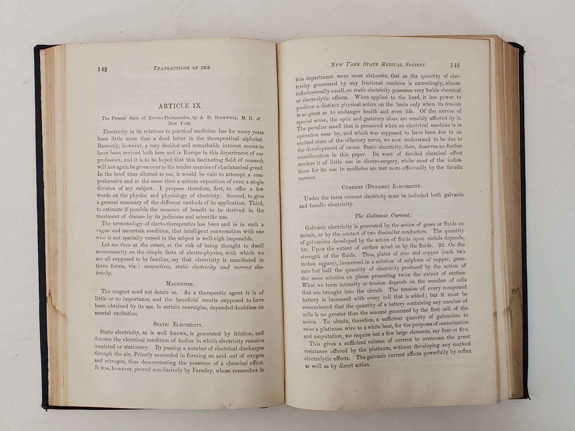 TRANSACTIONS OF THE MEDICAL SOCIETY OF THE STATE OF NEW-YORK FIVE ...