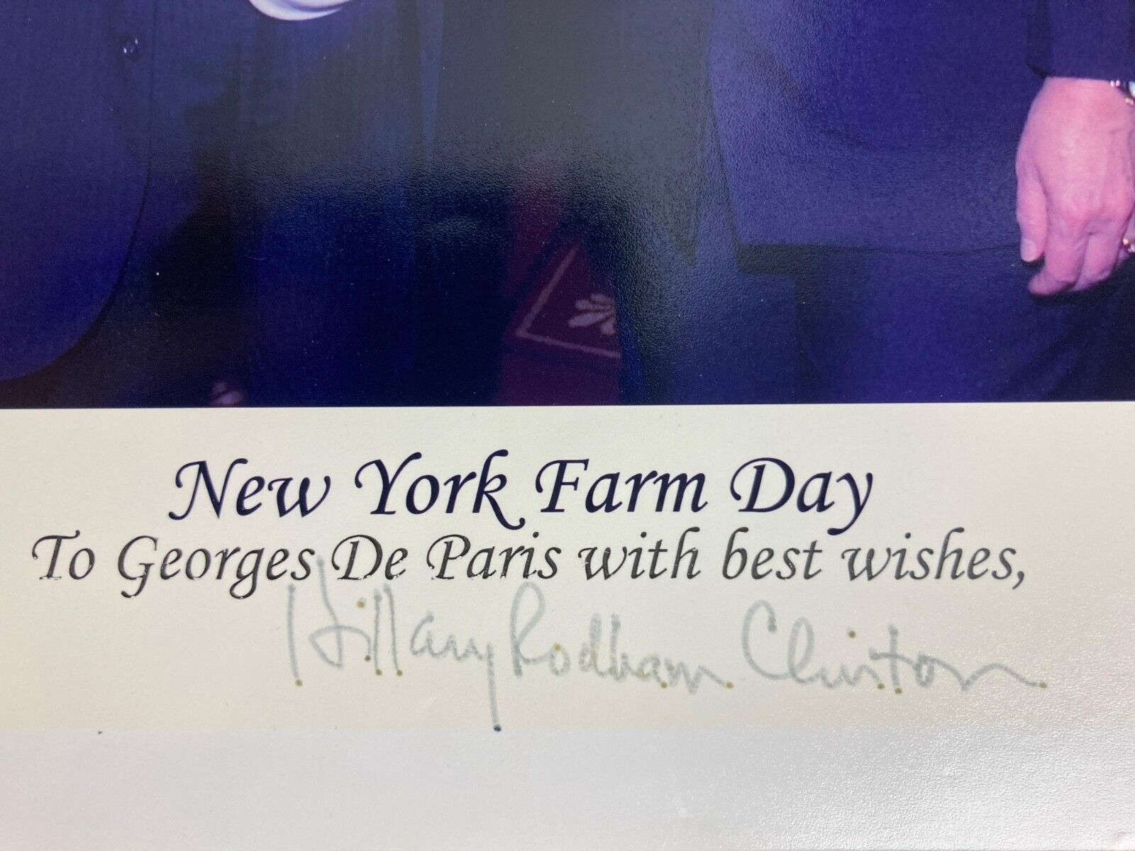 Hillary Clinton Signed Photograph