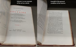 THE WORKS OF VOLTAIRE : A CONTEMPORARY VERSION : FORTY-TWO VOLUMES [24 VOLUMES ONLY]