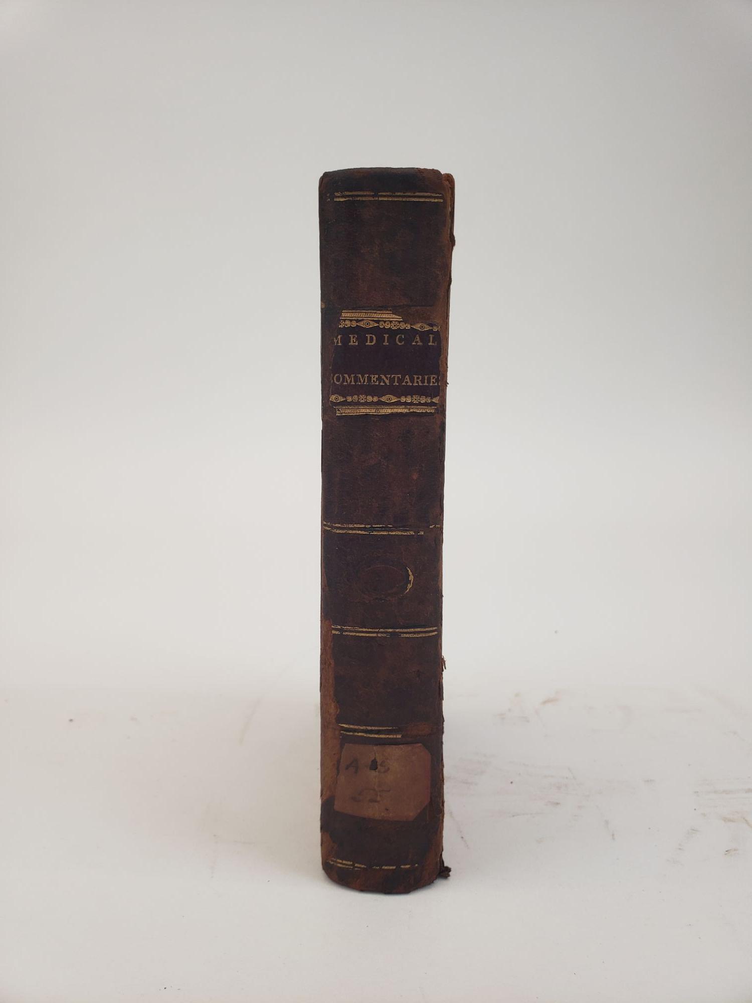 1359738 MEDICAL AND PHILOSOPHICAL COMMENTARIES [VOLUME THREE ONLY]. A Society of Physicians in Edinburgh.